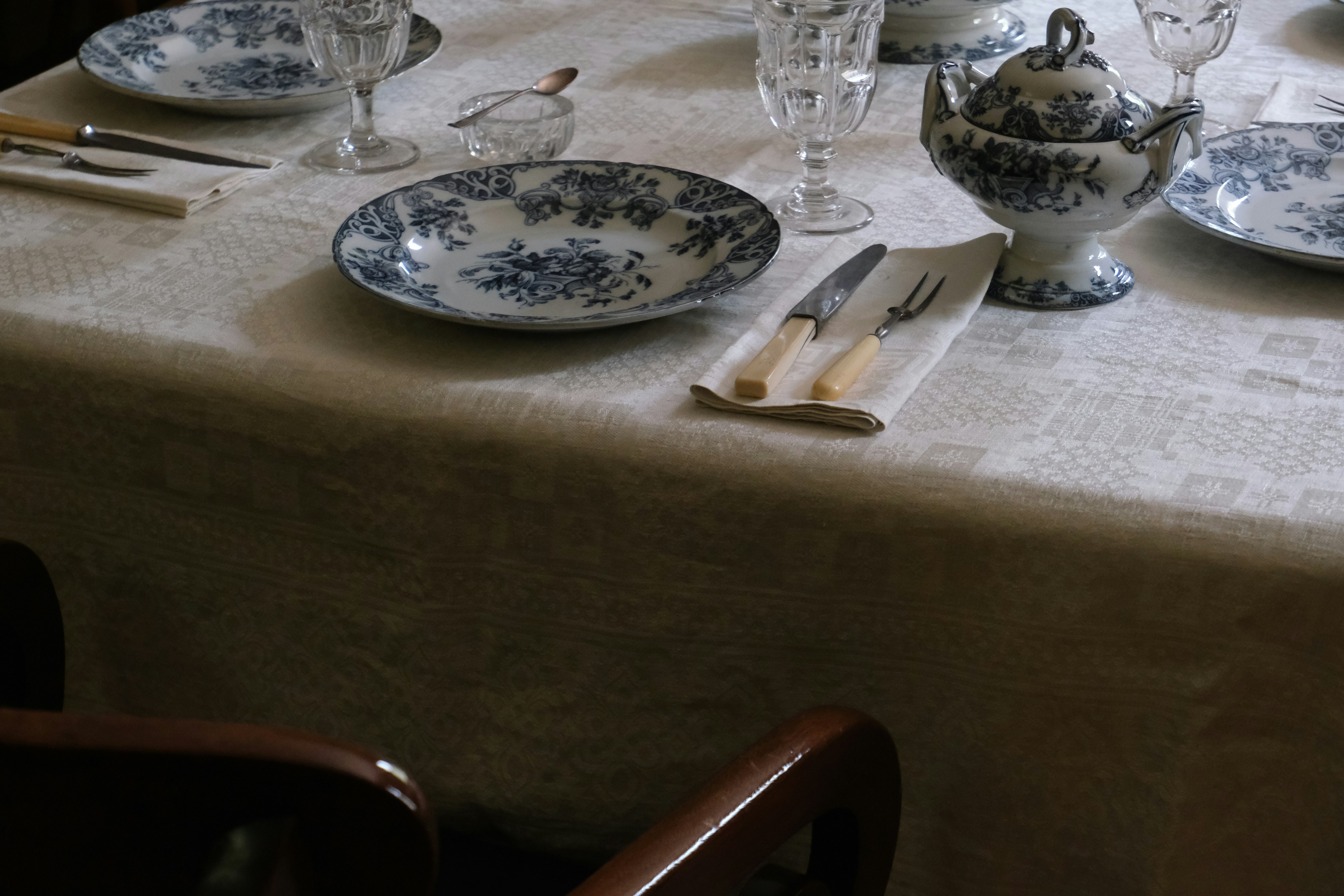 Tischläufer und Tischwäsche